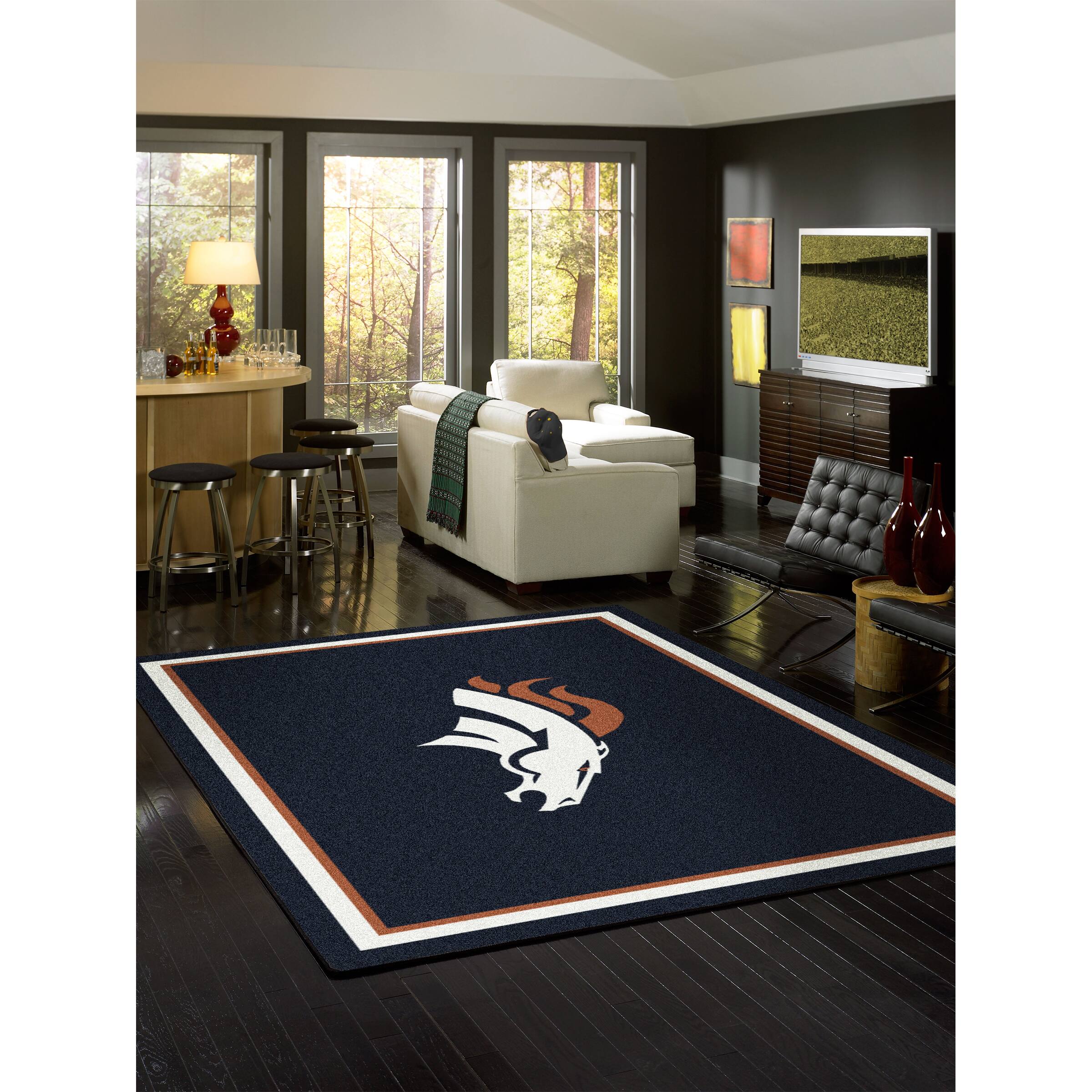Alt View 1. Imperial - 7'8'' x 10'9'' Spirit Rug - Black.