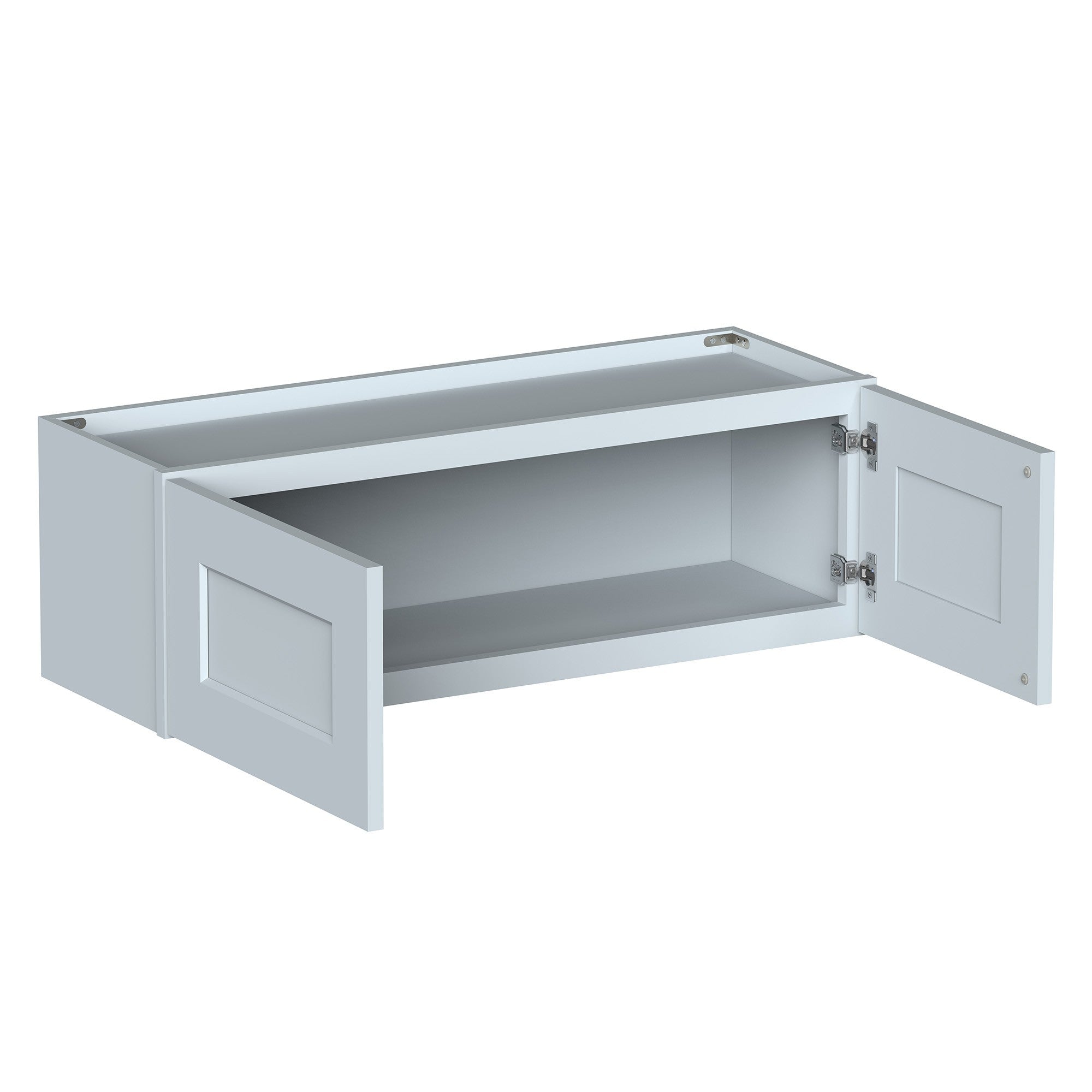 Alt View 1. Boyel Living - 36in.W x12in.D x12in.H Dove Gray WALL CABINET Fully assembled Cabinet With Two HDF Doors - Gray.