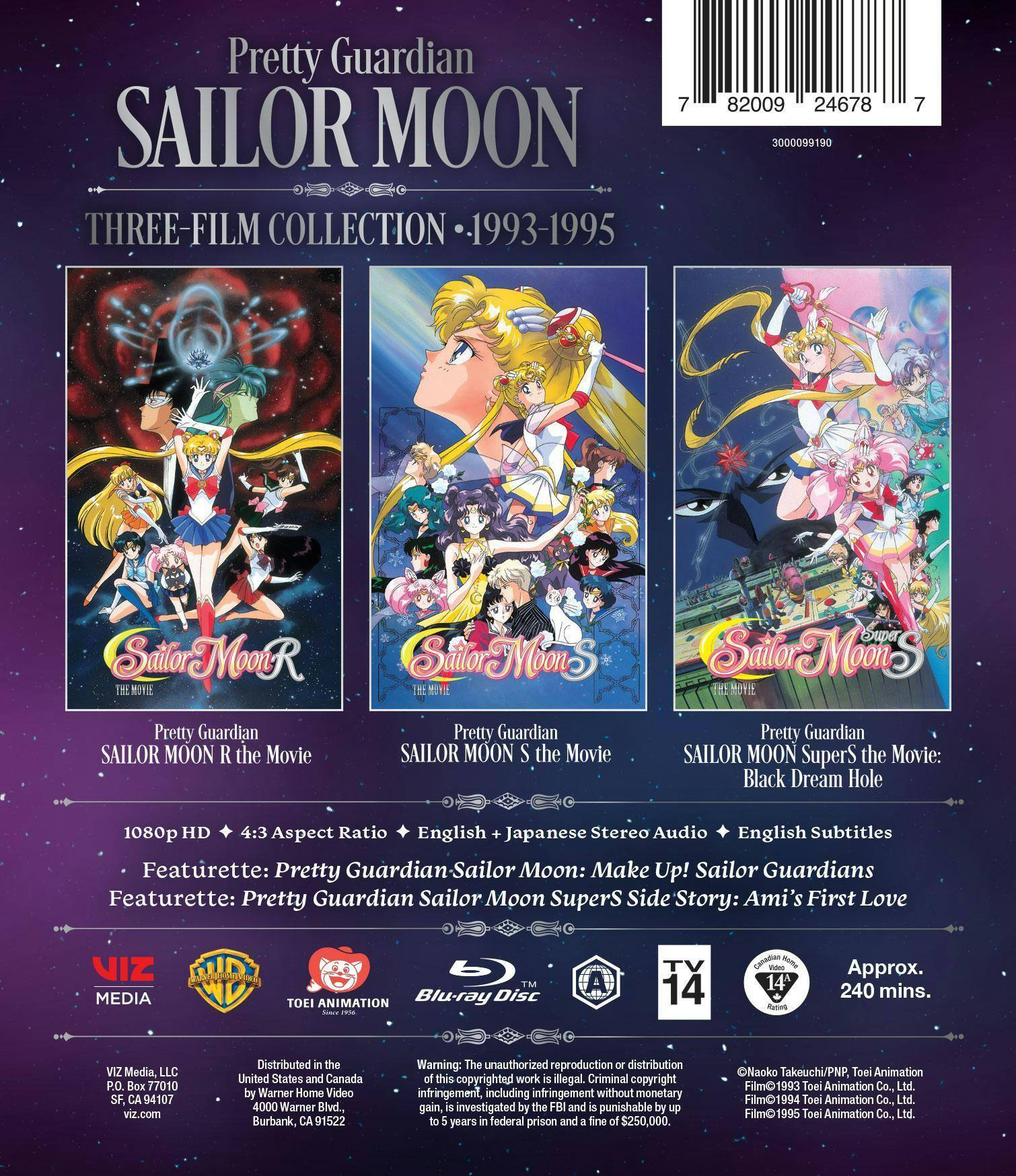 Angle. Sailor Moon Three-Film Collection [Blu-ray].