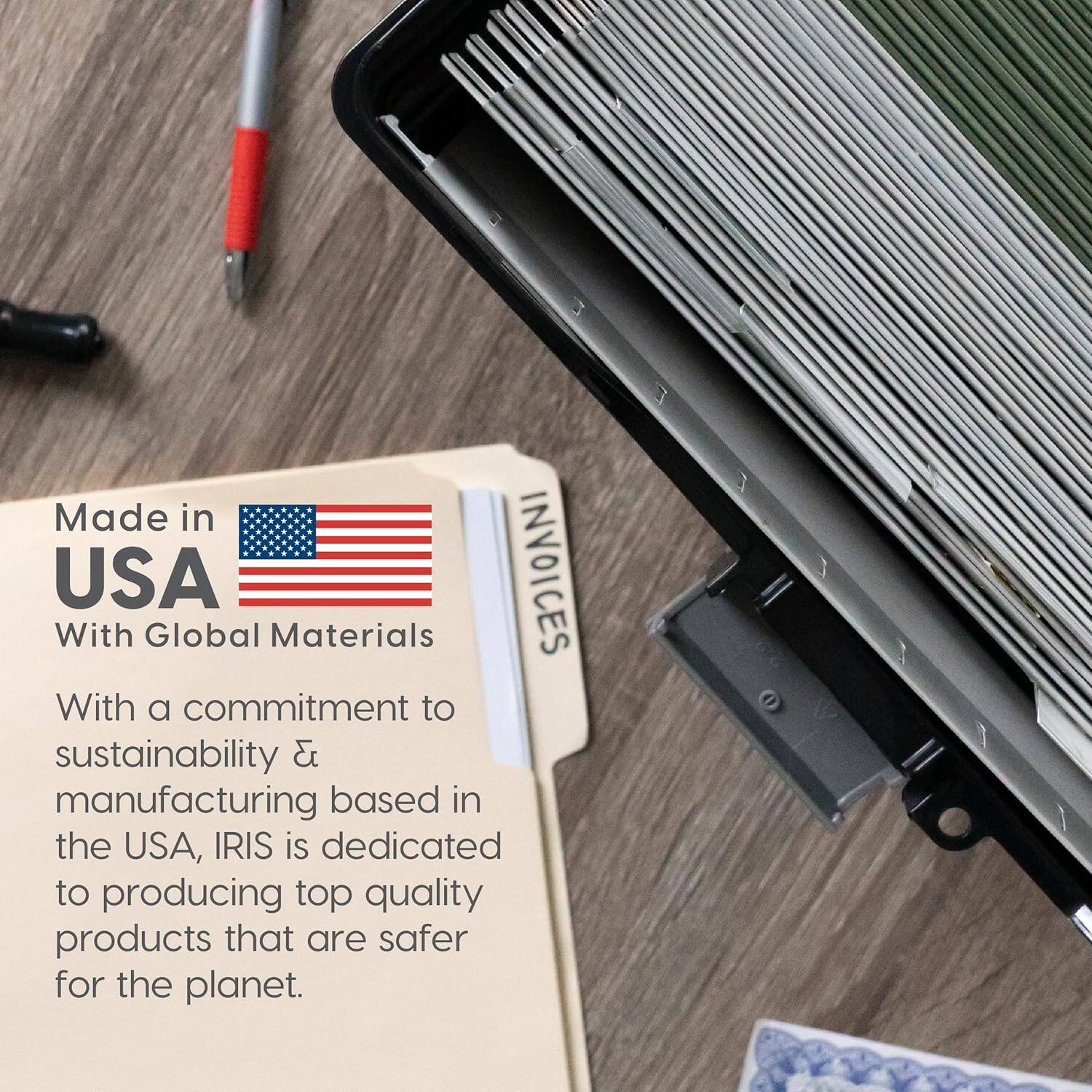 Made in USA  
With Global Materials  

With a commitment to sustainability & manufacturing based in the USA, IRIS is dedicated to producing top quality products that are safer for the planet.