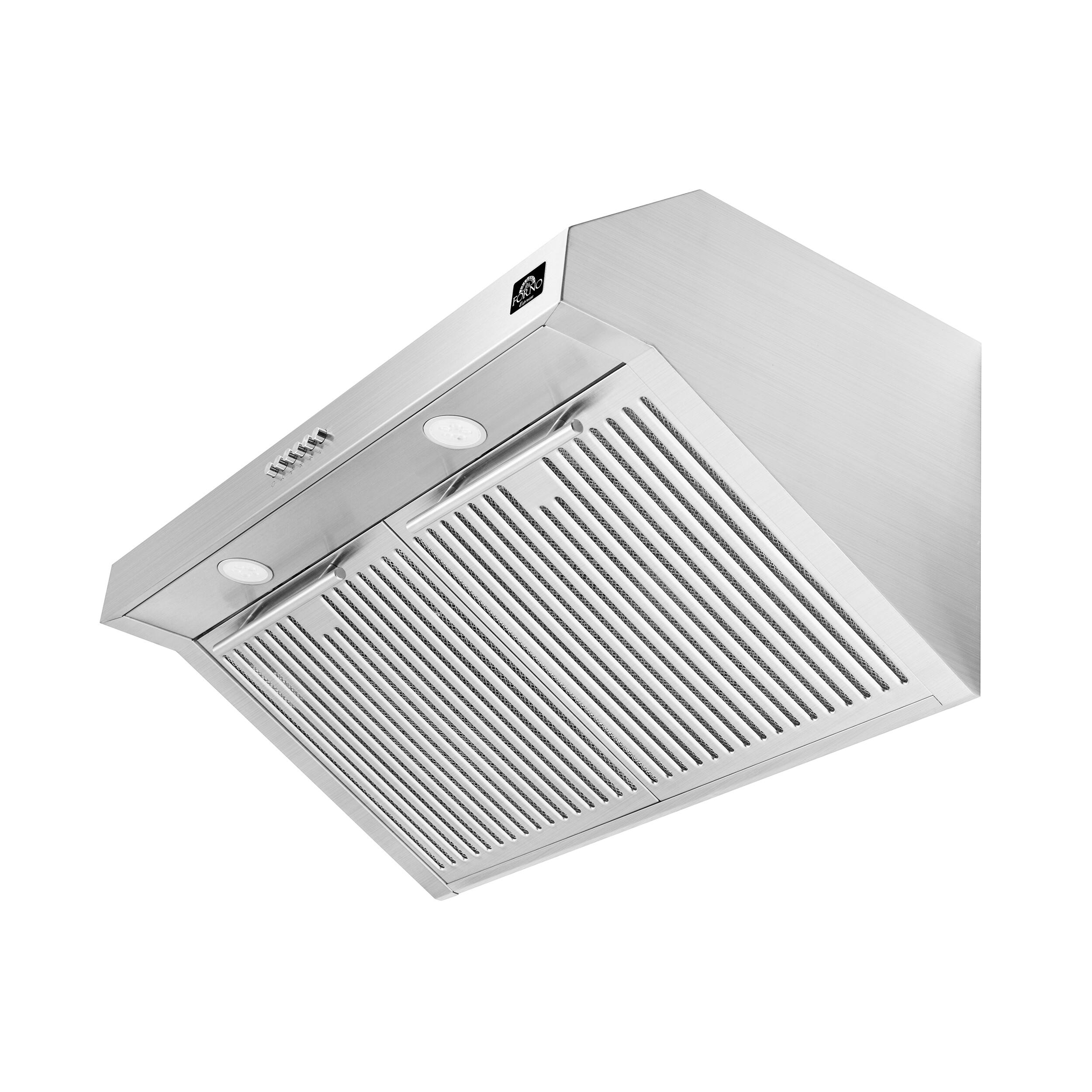 Alt View 2. Forno Appliances - Bari Espresso Collection 30" Under Cabinet Range Hood - Stainless steel.