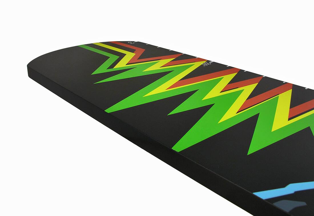 Alt View 3. Zeckos - Children`s Skateboard Growth Chart Wall Hanging - Multicolored.