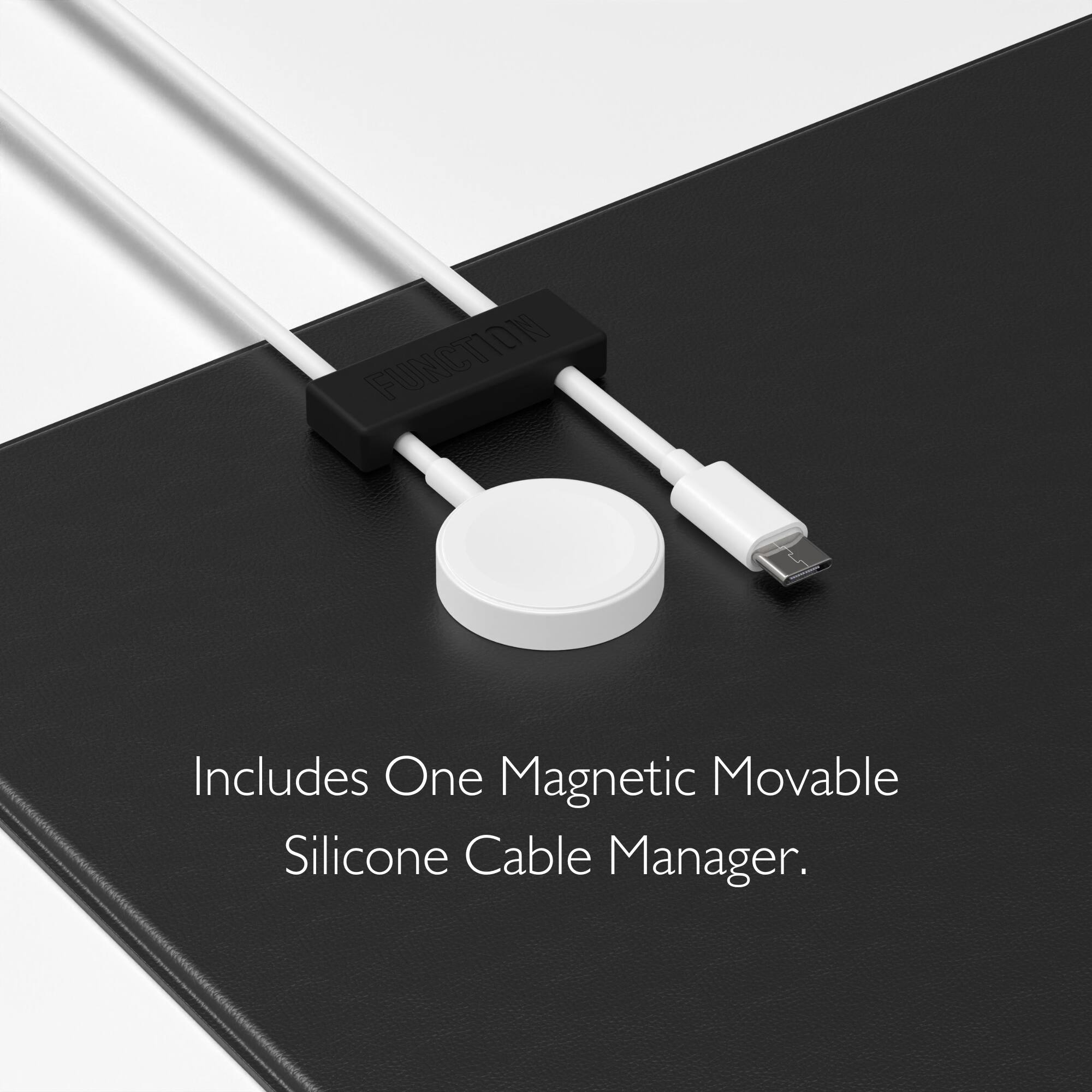 Includes One Magnetic Movable Silicone Cable Manager.