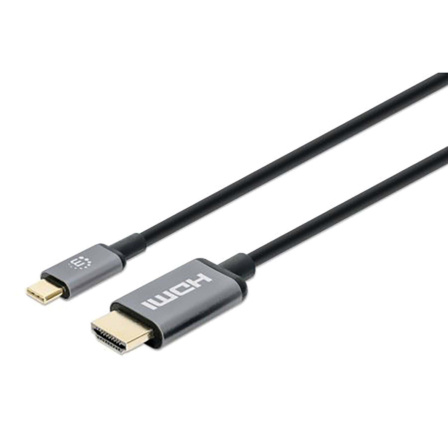 Left. Manhattan - USB-C to HDMI Adapter Cable 6 ft.