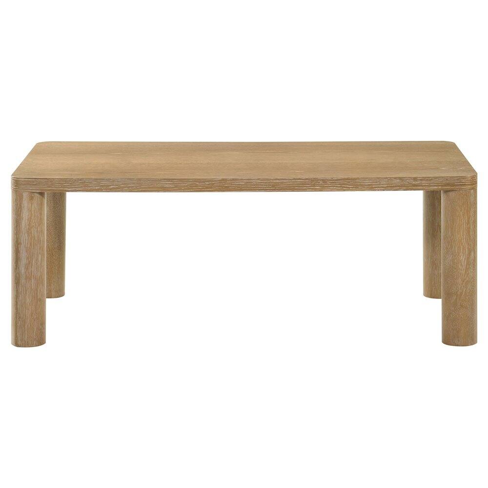 Alt View 2. Coaster Co. of America - Castlewood 2-piece Cocktail Coffee Table Set Light Oak - Light Oak.
