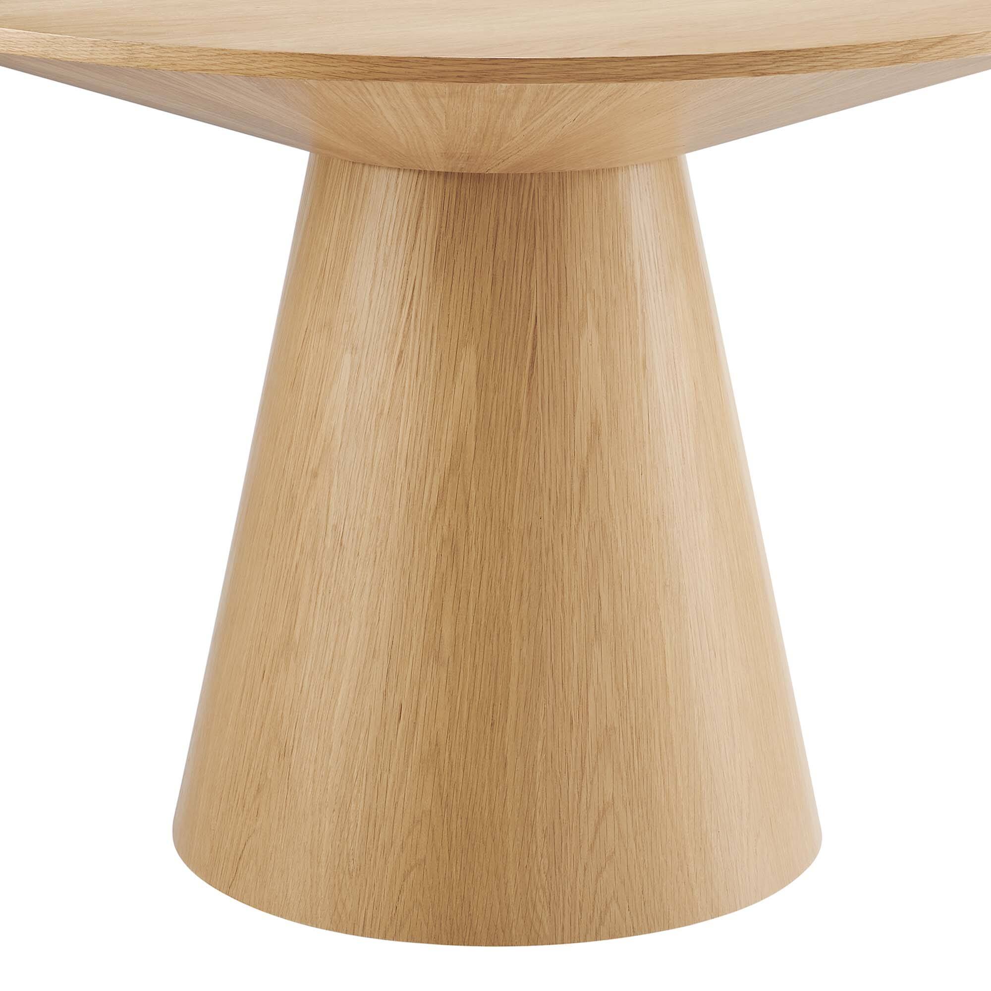 Back. Modway - Provision 47" Round Dining Table by Modway - Oak.