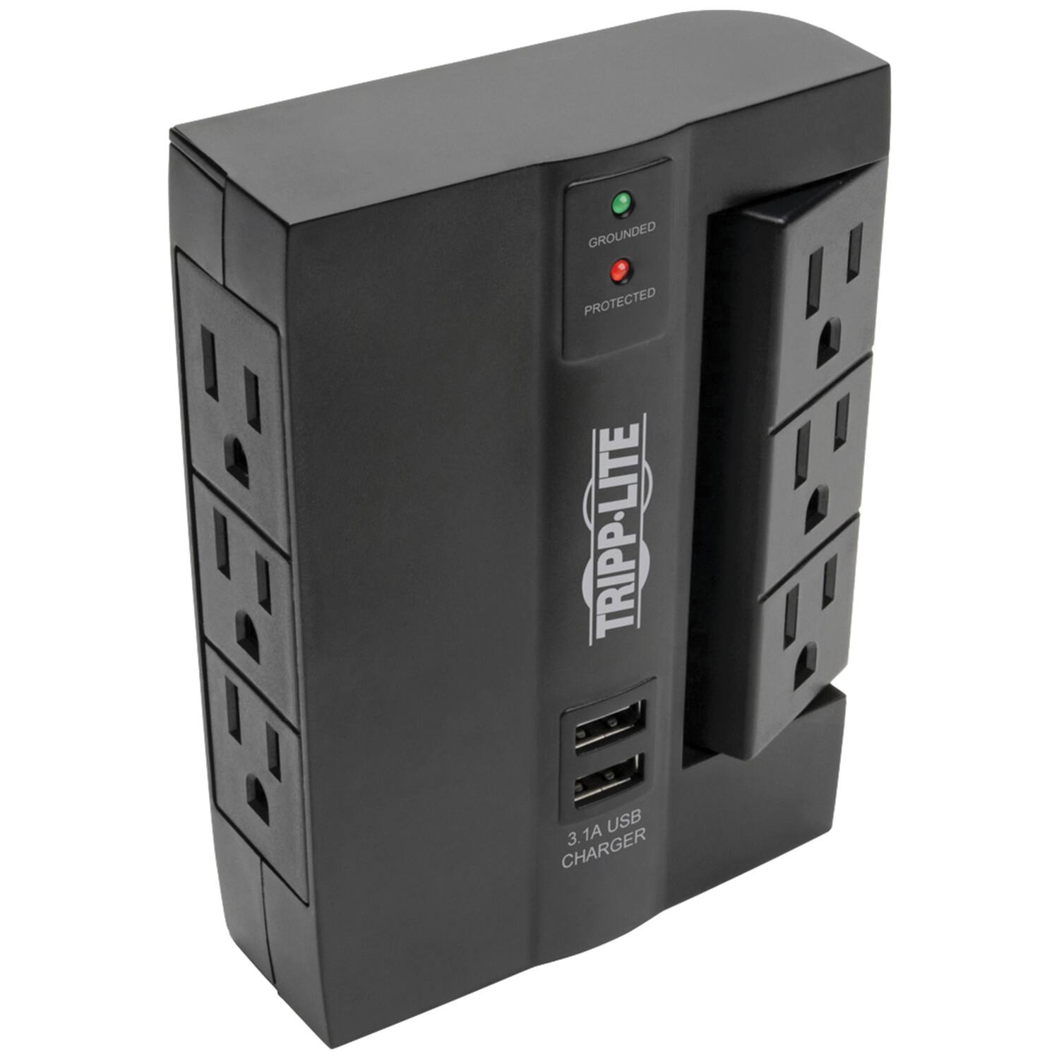 TRIPP-LITE  
3.1A USB CHARGER  
GROUNDED  
PROTECTED