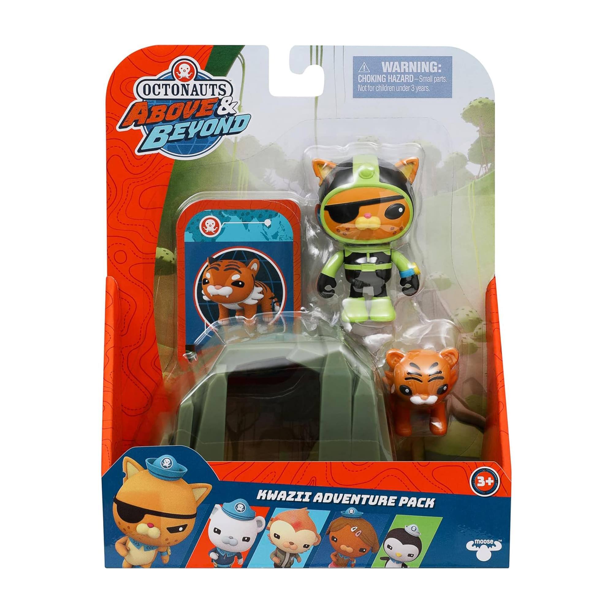 OCTONAUTS ABOVE & BEYOND  
WARNING: CHOKING HAZARD - Small parts. Not for children under 3 years.  
KWAZII ADVENTURE PACK  
3+