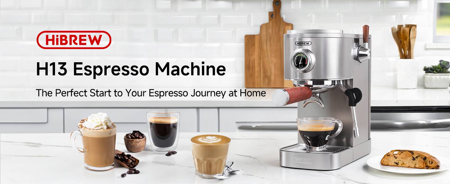 HiBREW H13 Espresso Machine  
The Perfect Start to Your Espresso Journey at Home