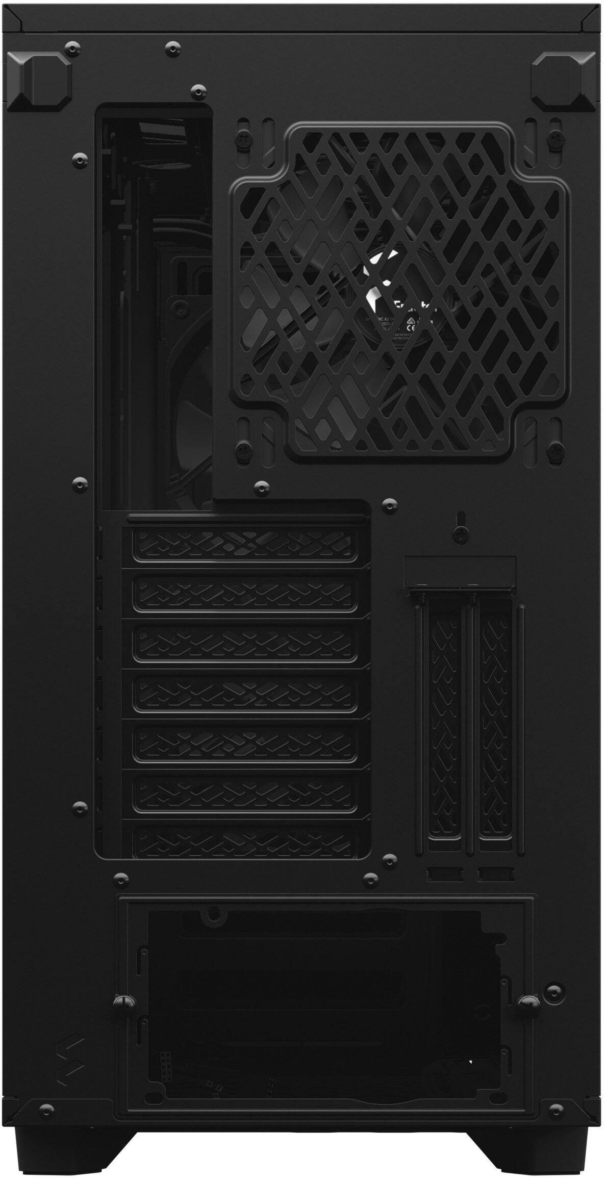 Alt View 4. Fractal Design - Fractal Design Define 7 Black Brushed Aluminum/Steel E-ATX Silent Modular Mid Tower PC Case - Black.