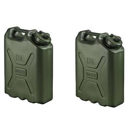 Scepter - BPA Durable 5 Gallon Portable Water Storage Container, Green (2 Pack) - Gree