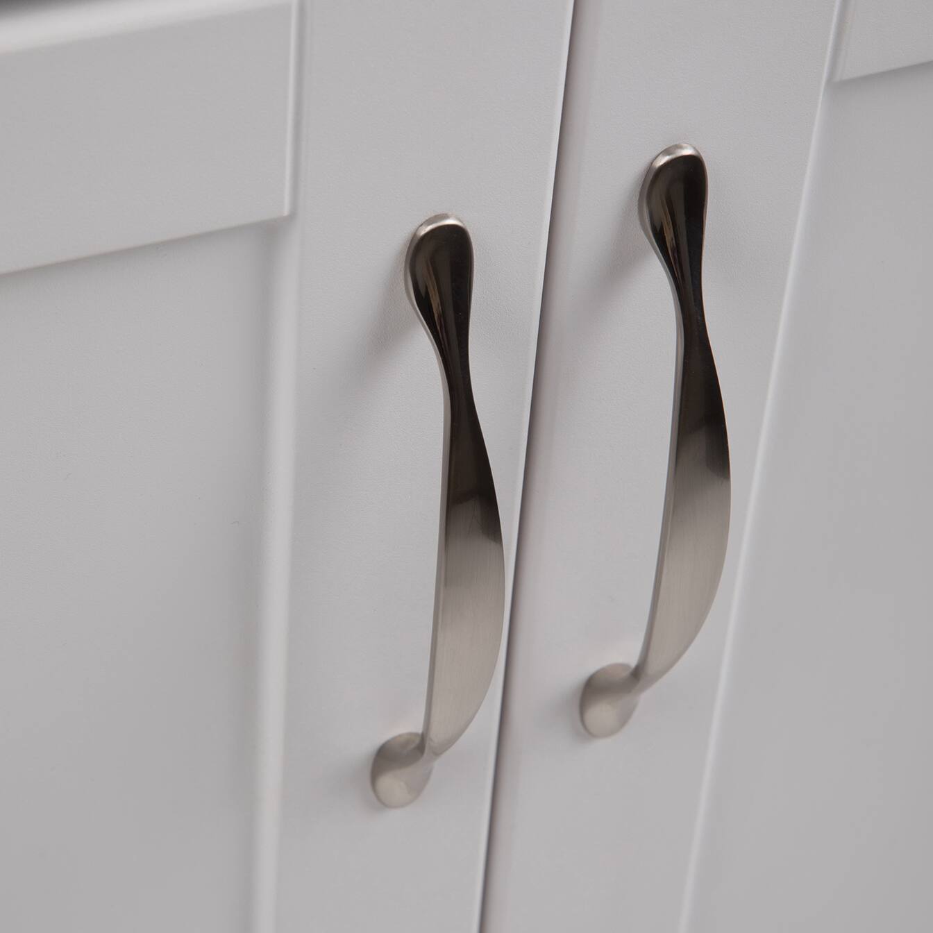 Alt View 4. Simpli Home - Maile 28 inch Wide Utility Sink and Laundry Cabinet, Glacier White Finish - Glacier White.