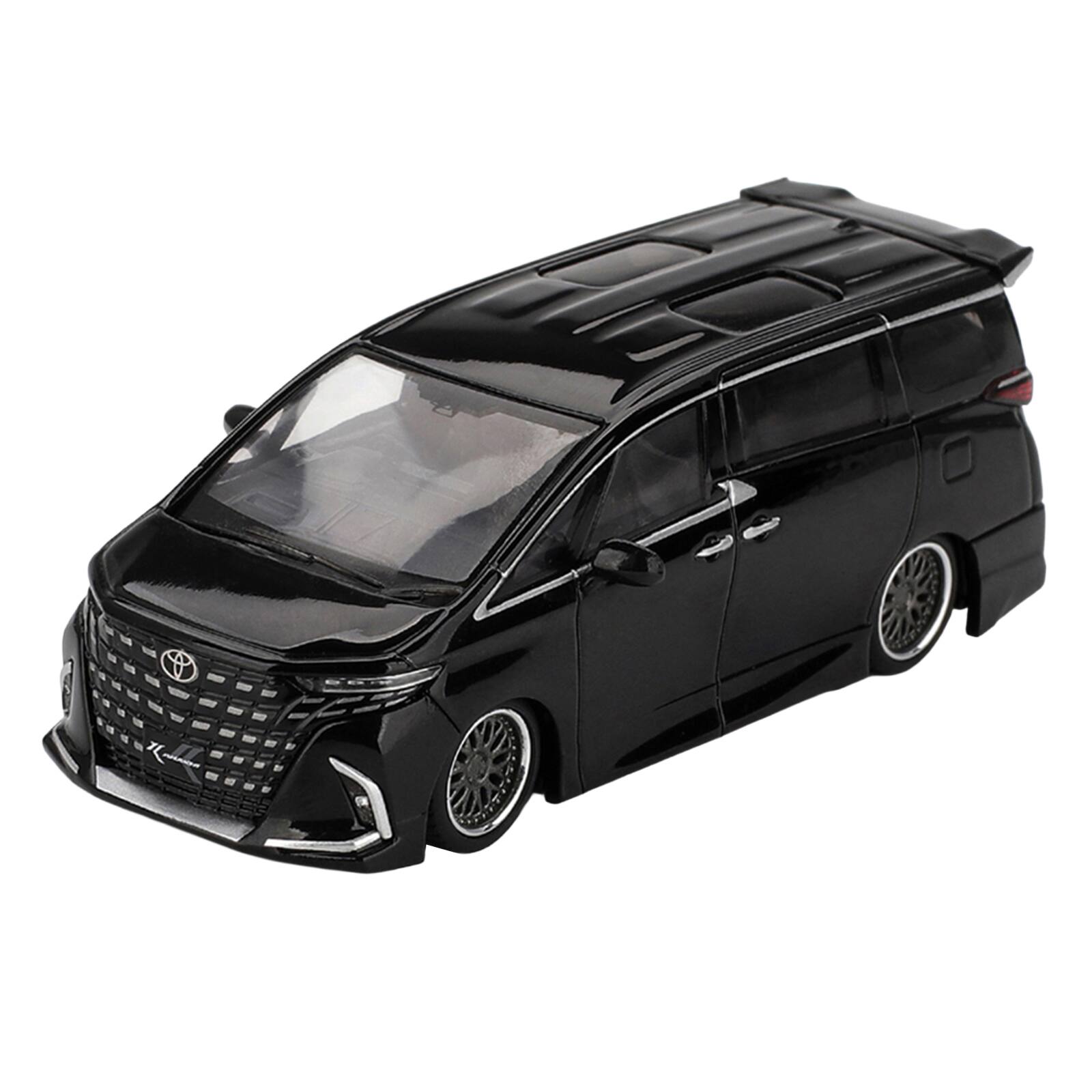 Alt View 3. True Scale Miniatures - Toyota Alphard 40 KUHL Van RHD (Right Hand Drive) Black Limited Edition 1/64 Diecast Model Car by Mini GT.