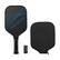 Front. VEVOR - Pickleball Paddle, T700 Carbon Fiber Surface & Honeycomb Core, Professional Pickleball Paddle - Black,Blue.