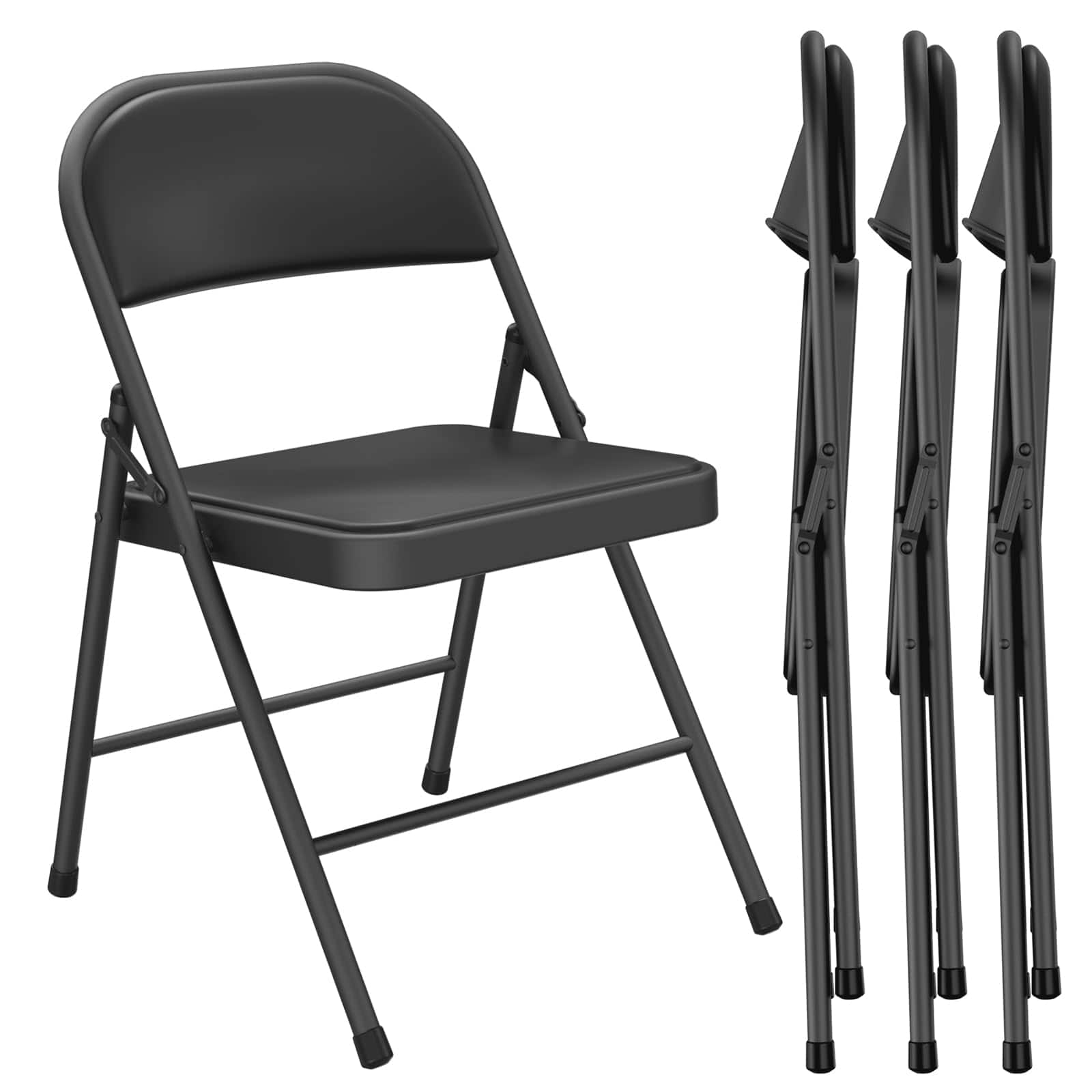 Decksplore Portable Folding Chair 4-Piece Set Outdoor Plastic