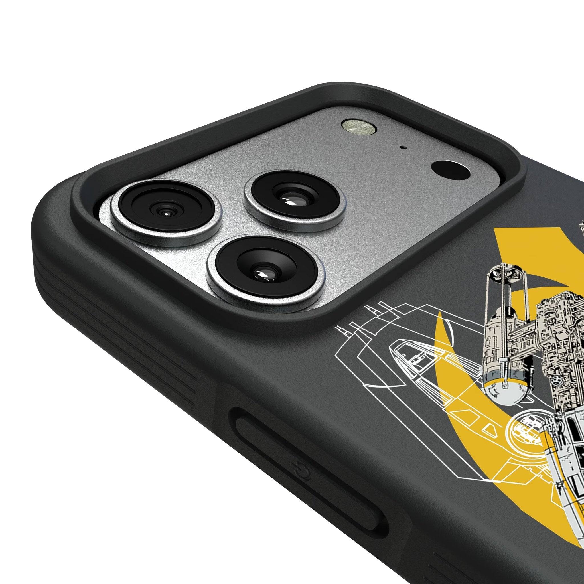Left. Keyscaper - Star Wars: A New Hope FactionTech Bump Phone Case - Apple iPhone 17 Pro - Y-Wing.