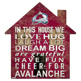 Fan Creations - Colorado Avalanche 12'' Team House Sign - Multicolor