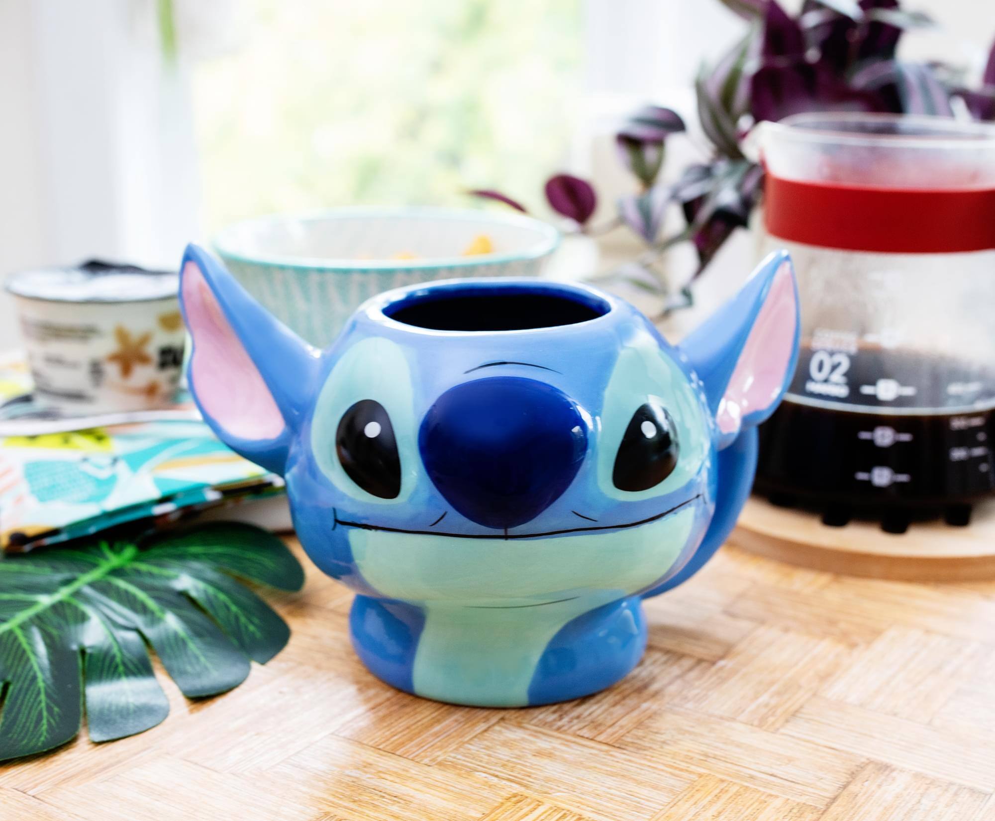 Alt View 2. Silver Buffalo - Disney Lilo & Stitch 3D Sculpted Ceramic Mug | Holds 20 Ounces - Blue.