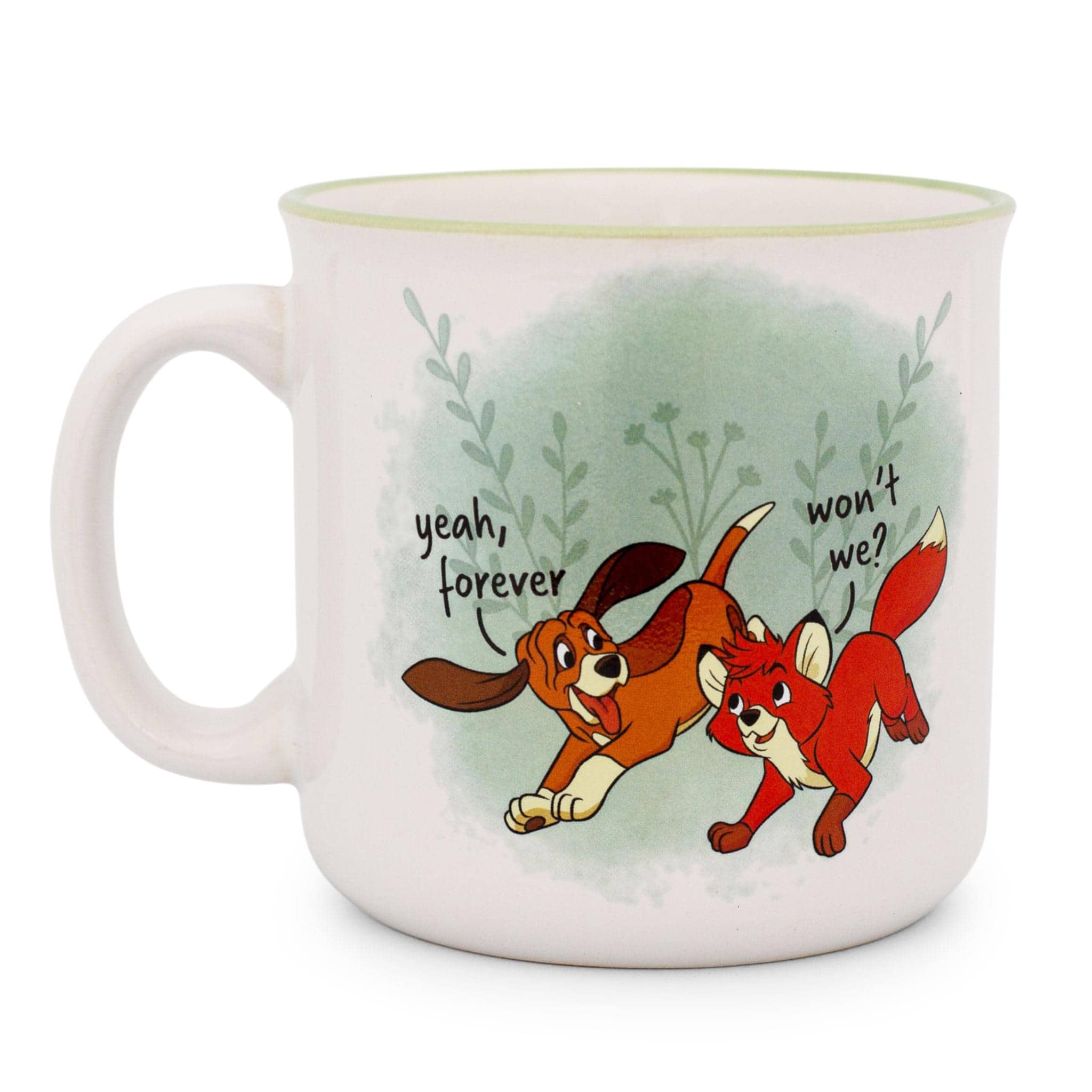 "Silver Buffalo - Disney Fox and the Hound ""Friends Forever"" Ceramic Camper Mug | Holds 20 Ounces - Red" price history on PriceWatchPro