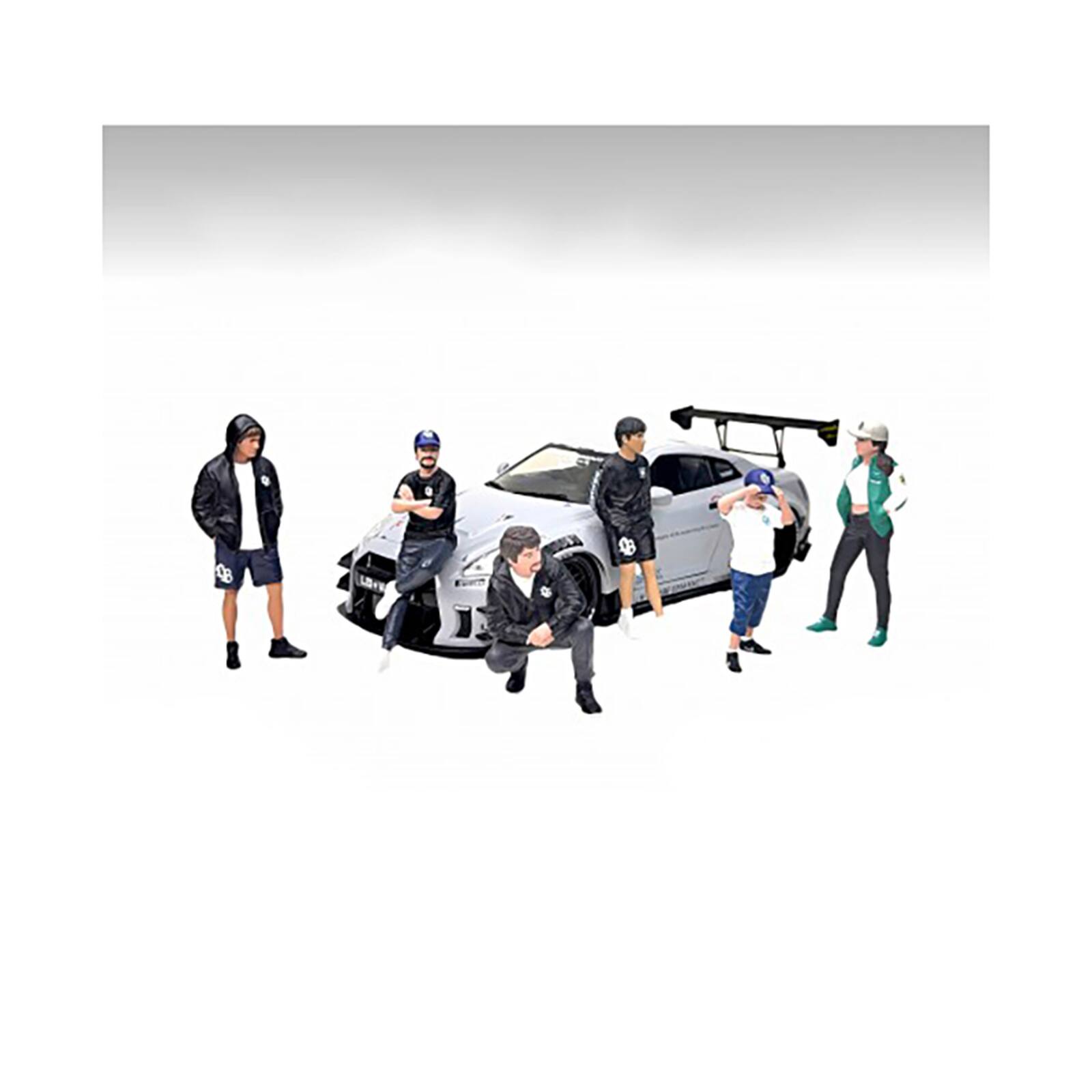 Alt View 1. American Diorama - "LB Nation" 6 piece Figure Set for 1/24 Scale Models by American Diorama.