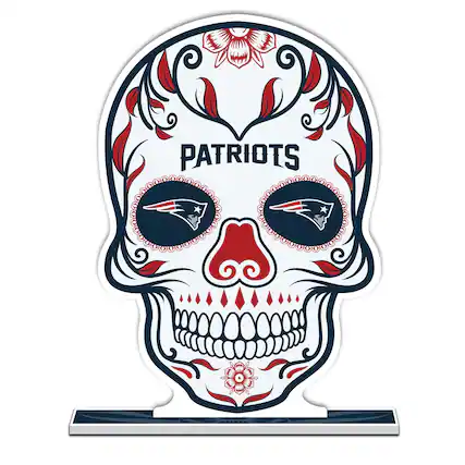 Front. UPI Marketing - 10" Sugar Skull Standee - Multicolor.