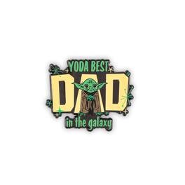 Star Wars - "Yoda Best Dad In The Galaxy" Father's Day Enamel Pin - Green