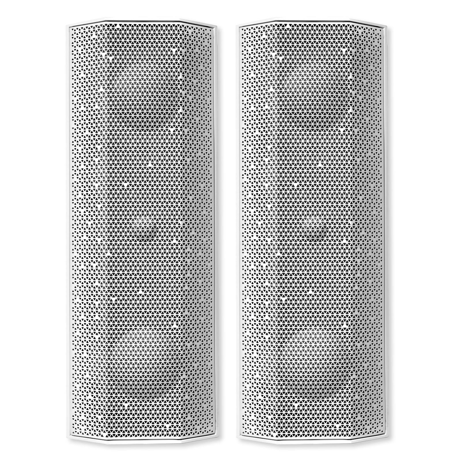 Front. Lithe Audio - IO1 Wi-Fi Speakers (Pair) - White.