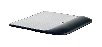 Front. 3M - Precise™ Mouse Pad with Gel Wrist Rest, Interlace, Optical Mouse Performance, Battery Saving Design - Black.