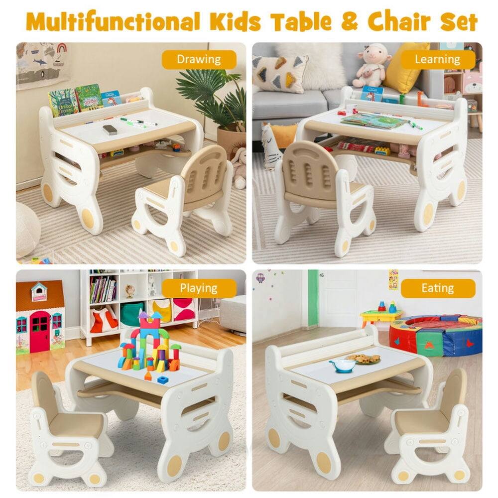 Multifunctional Kids Table & Chair Set

- Drawing
- Learning
- Playing
- Eating