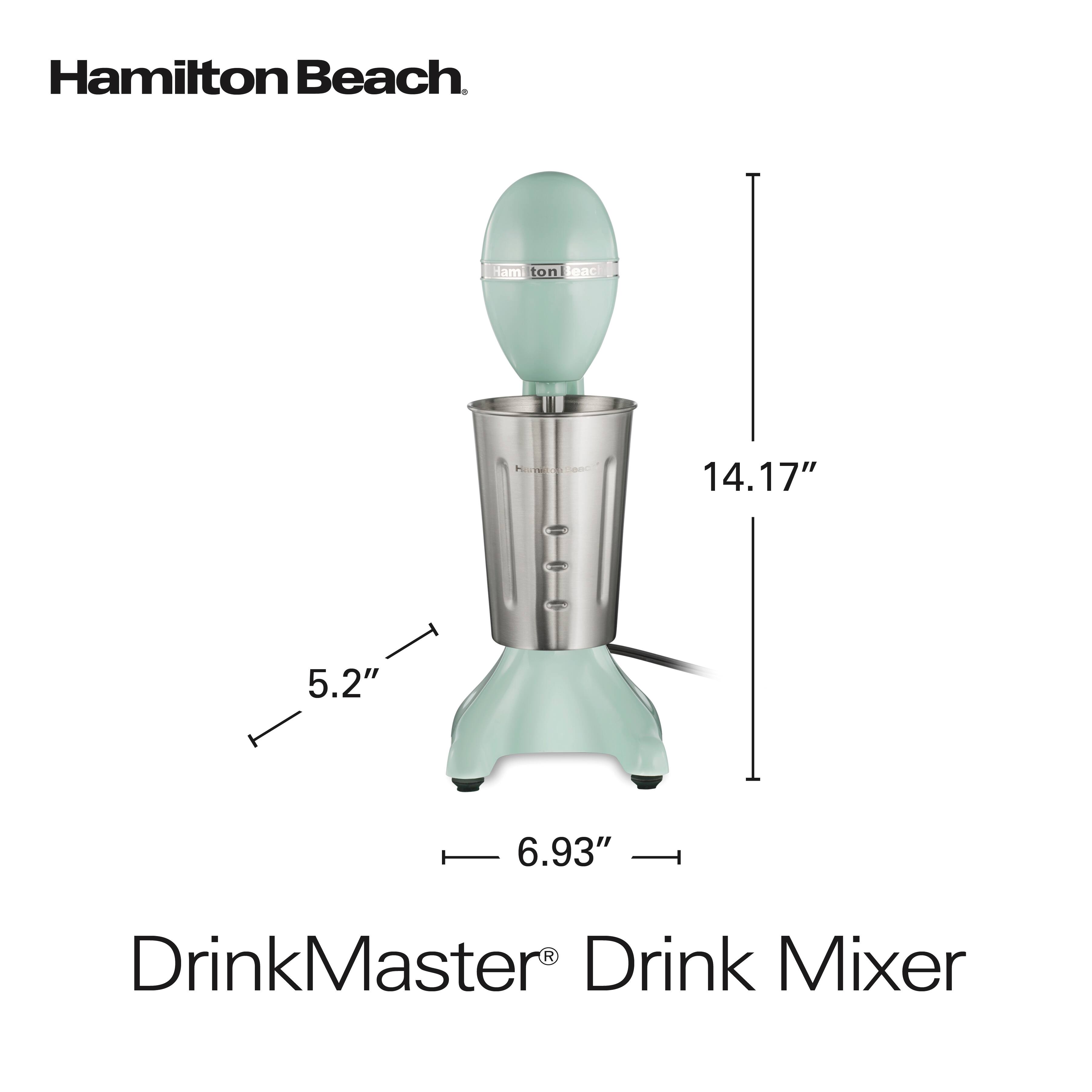Hamilton Beach  
Hami ton Beac  
14.17"  
5.2"  
6.93"  
DrinkMaster Drink Mixer