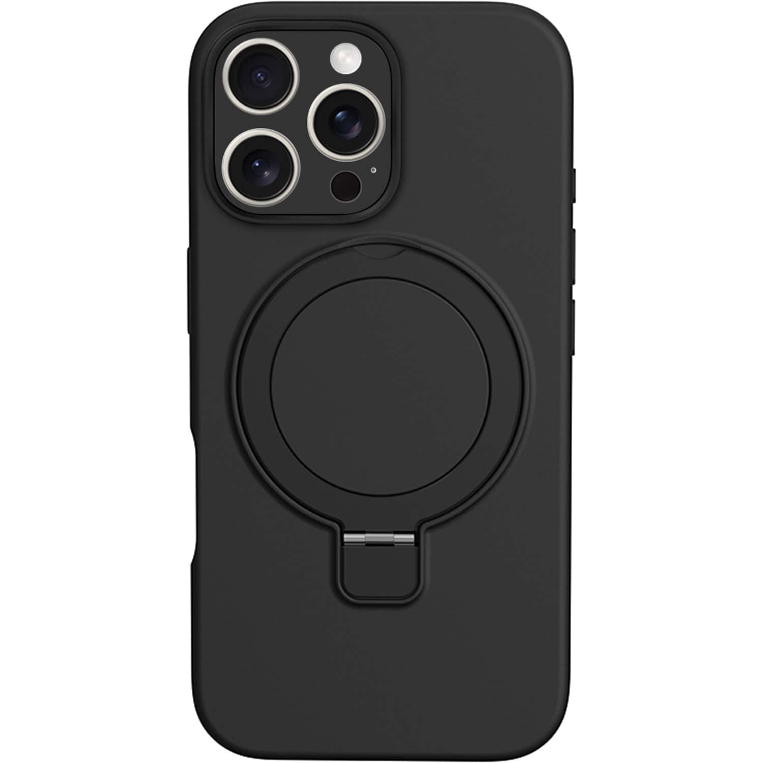 Front. SaharaCase - Venture Series Silicone Case with MagSafe for Apple iPhone 16 Pro - Scorpion Black.