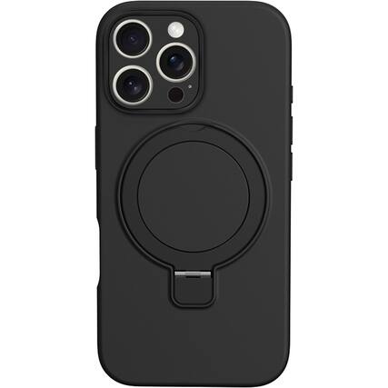 Front. SaharaCase - Venture Series Silicone Case with MagSafe for Apple iPhone 16 Pro - Scorpion Black.