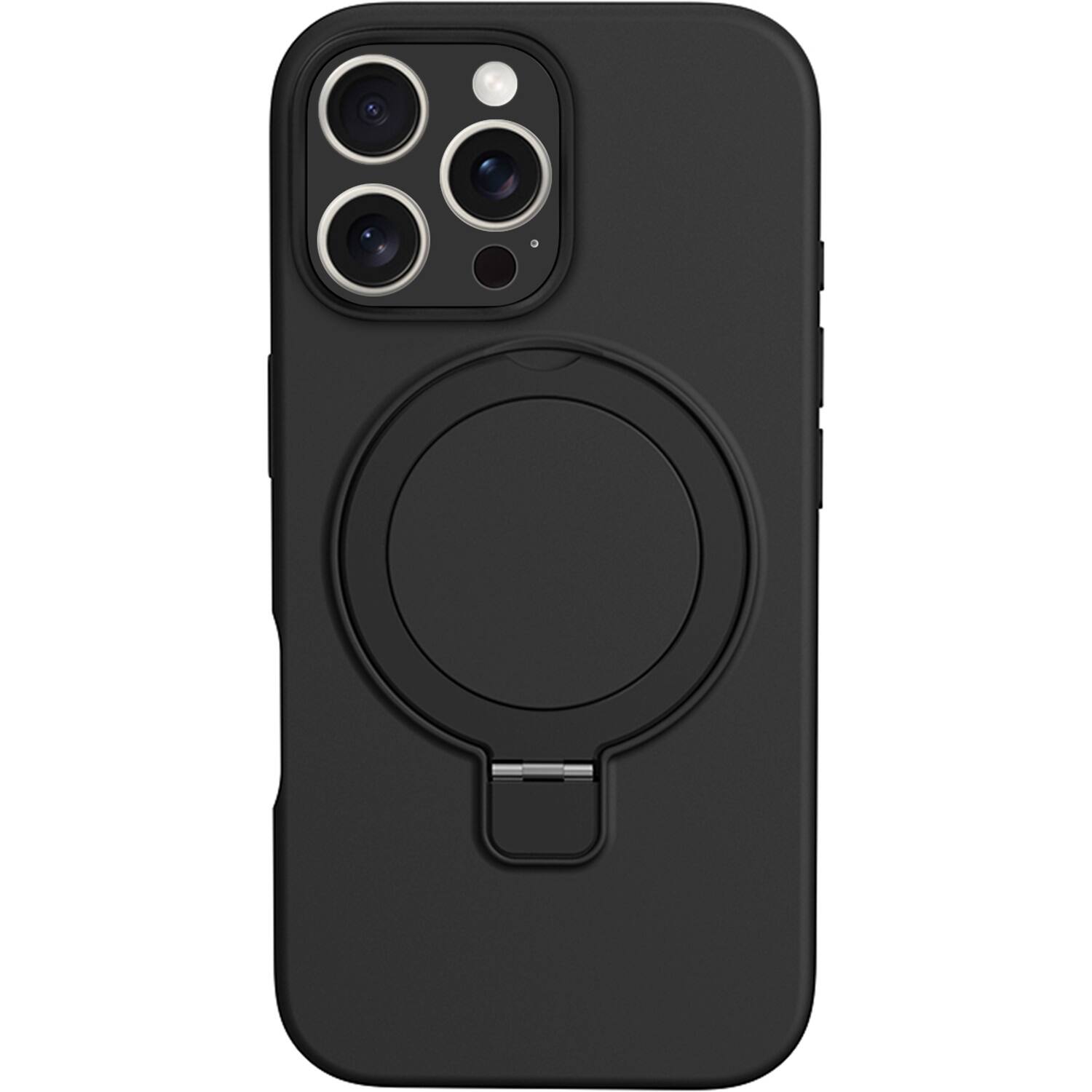 SaharaCase - Venture Series Silicone Case with MagSafe for Apple iPhone 16 Pro - Scorpion Black