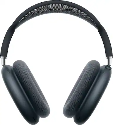 Front. Apple - AirPods Max (USB-C) - Midnight.