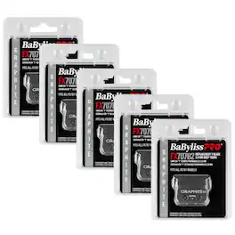 5x BaByliss PRO Deep Tooth Graphite Replacement Blade BB-FX707B2 - Black