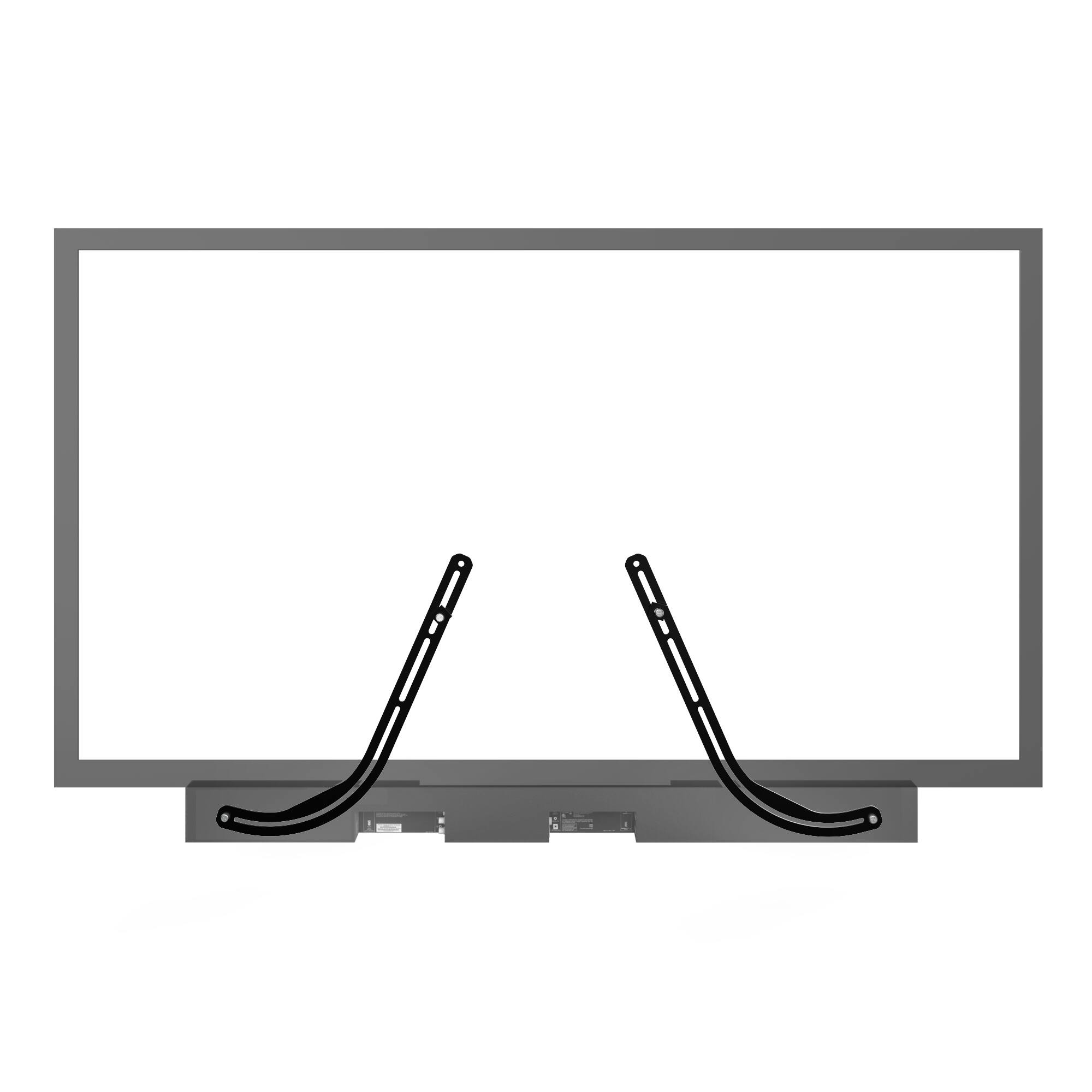 Angle. Kanto - Universal Sound Bar TV Mount - Compatible with Most VESA TVs - Black.