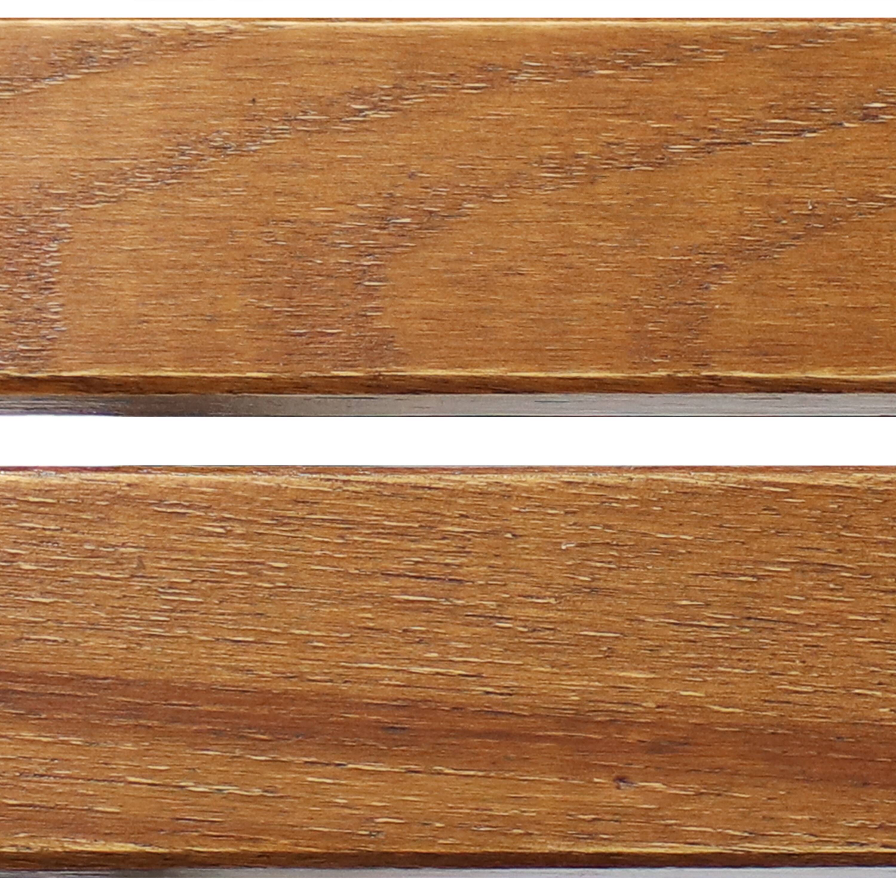 Alt View 5. Sunnydaze - 23.75 in European Chestnut Rectangular Patio Side Table - Brown.