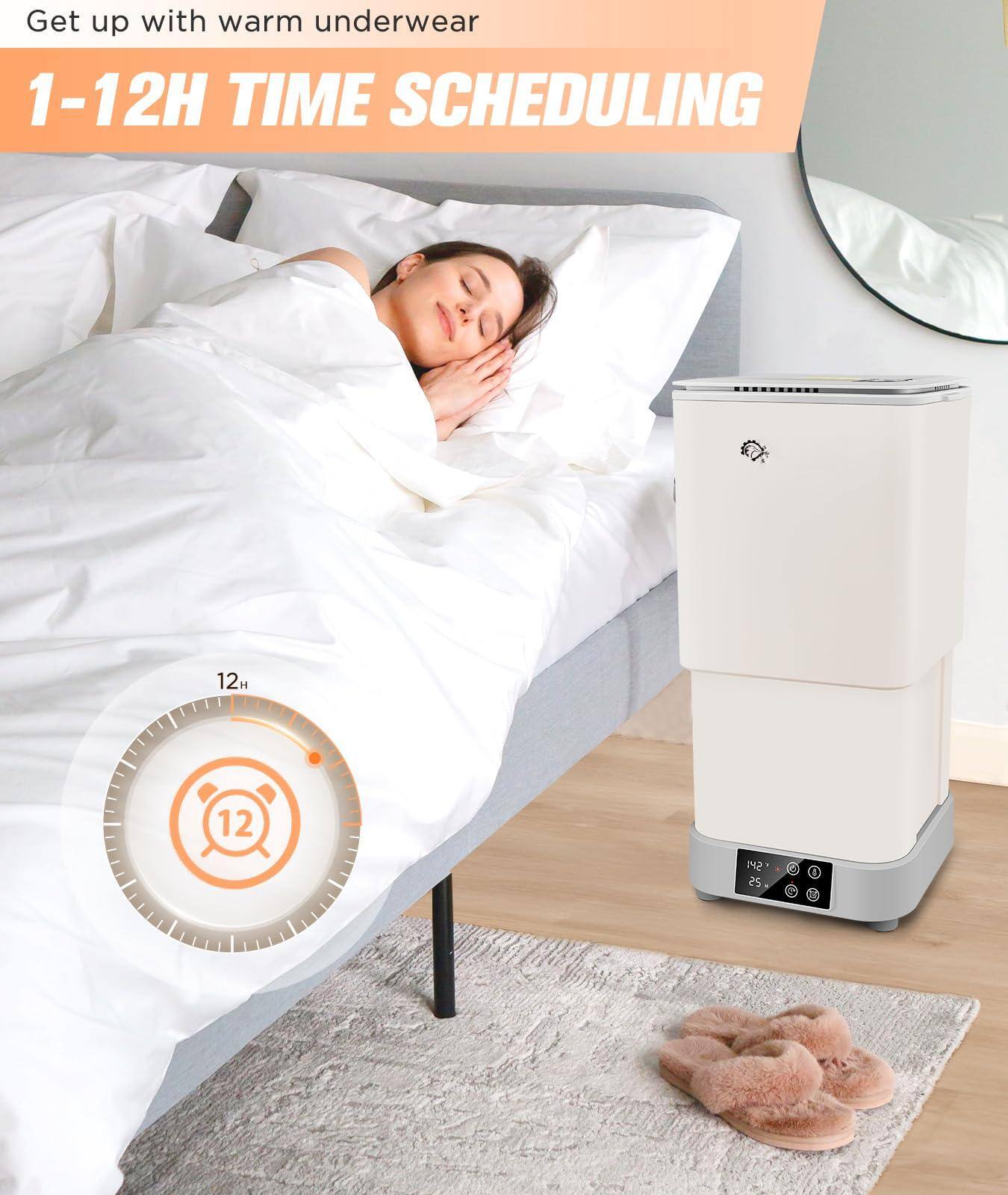 Get up with warm underwear  
1-12H TIME SCHEDULING