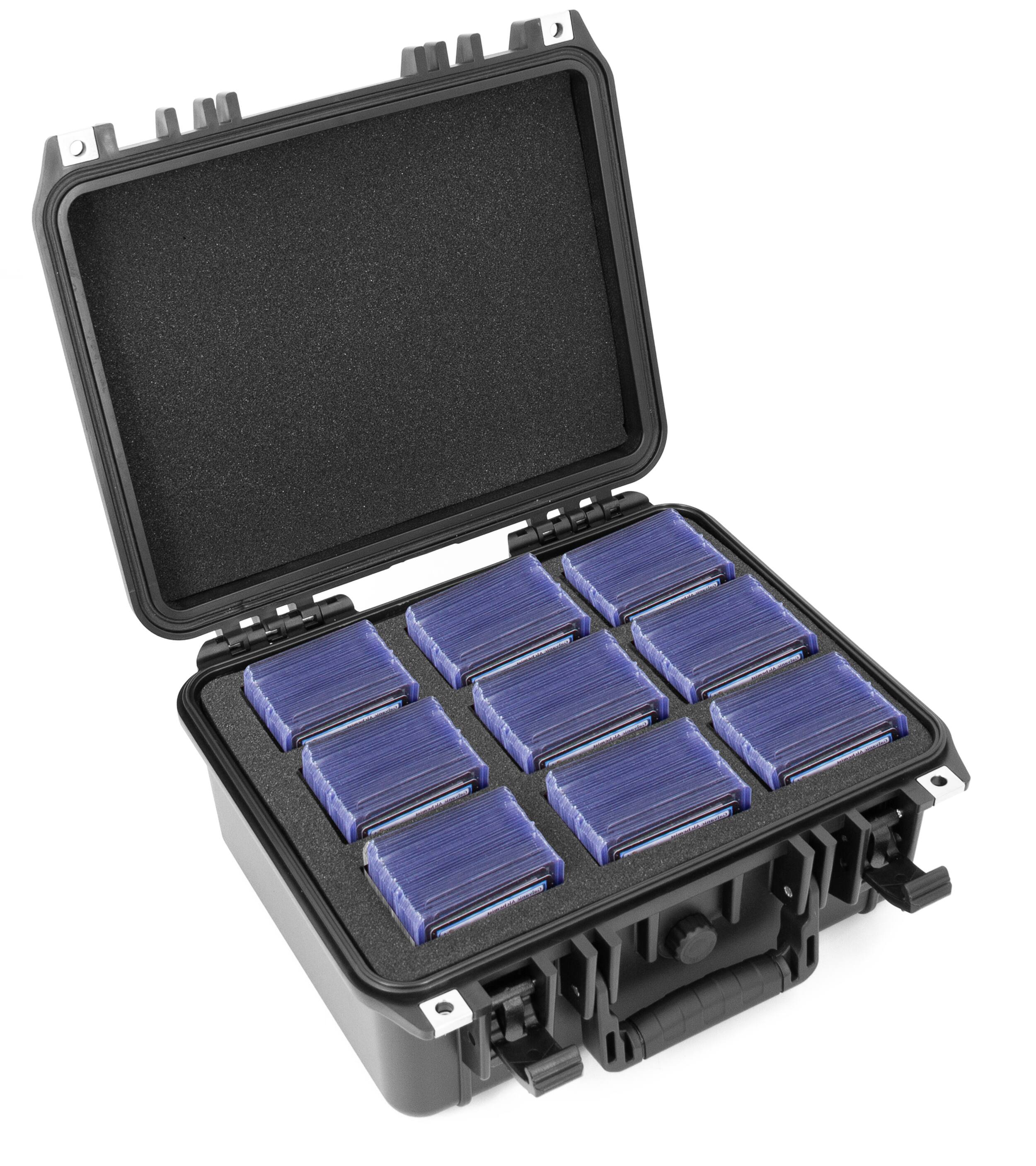 Alt View 7. CASEMATIX - Top Loader Card Storage Case for Trading Cards Fits 315 3" x 4" 35pt Toploaders in Waterproof Box With Card Dividers.