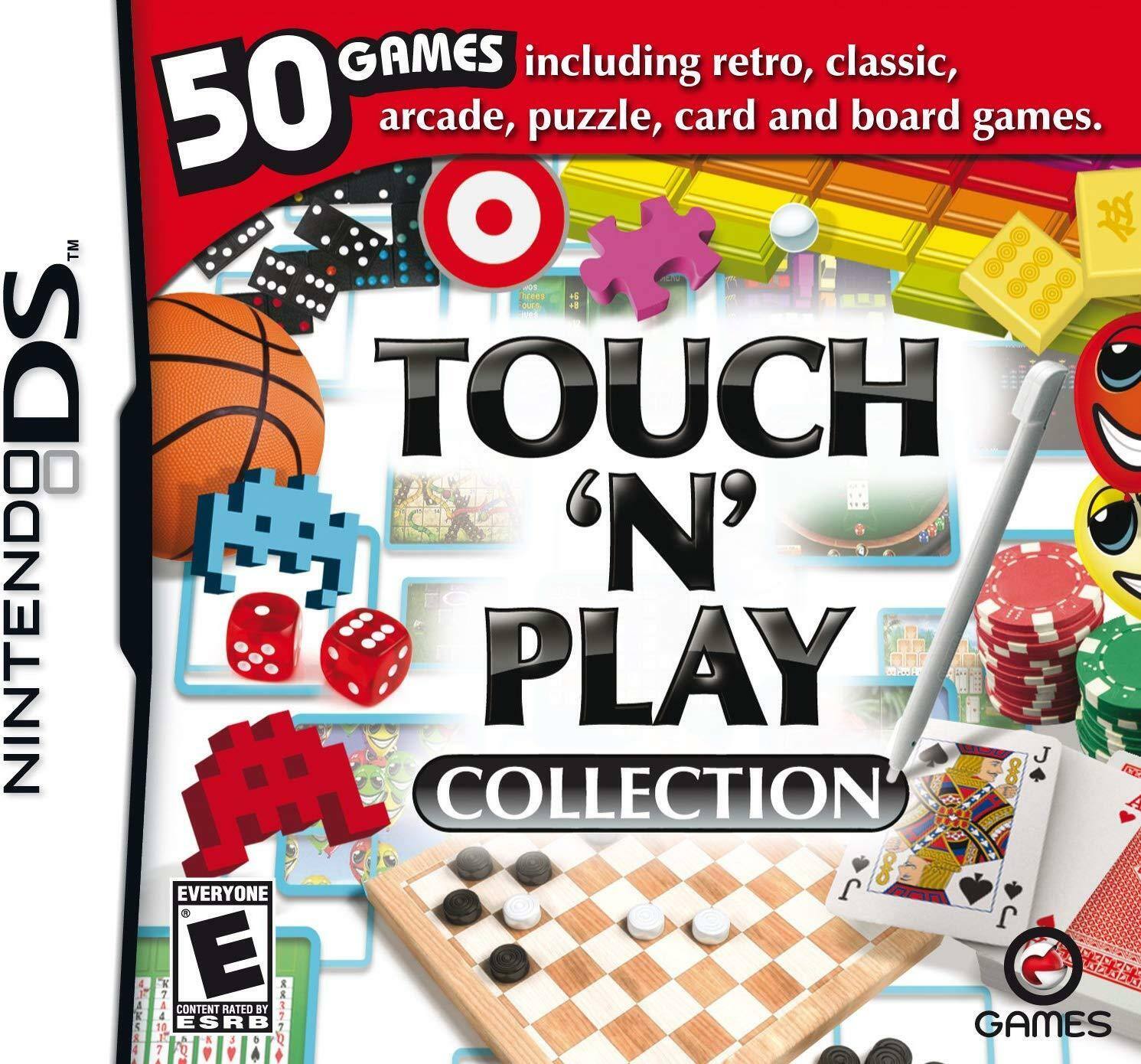 50 GAMES including retro, classic, arcade, puzzle, card and board games.

NINTENDO DS TOUCH 'N' PLAY COLLECTION

EVERYONE E

CONTENT RATED BY ESRB
