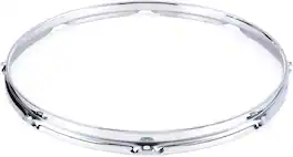 Gibraltar Hardware - 18" 8 Lug Triple Flange Drum Hoop, 3mm Heavy Duty Chrome Steel Rim for Snares & Toms, Die Cast Feel w/ Classic Open Tone