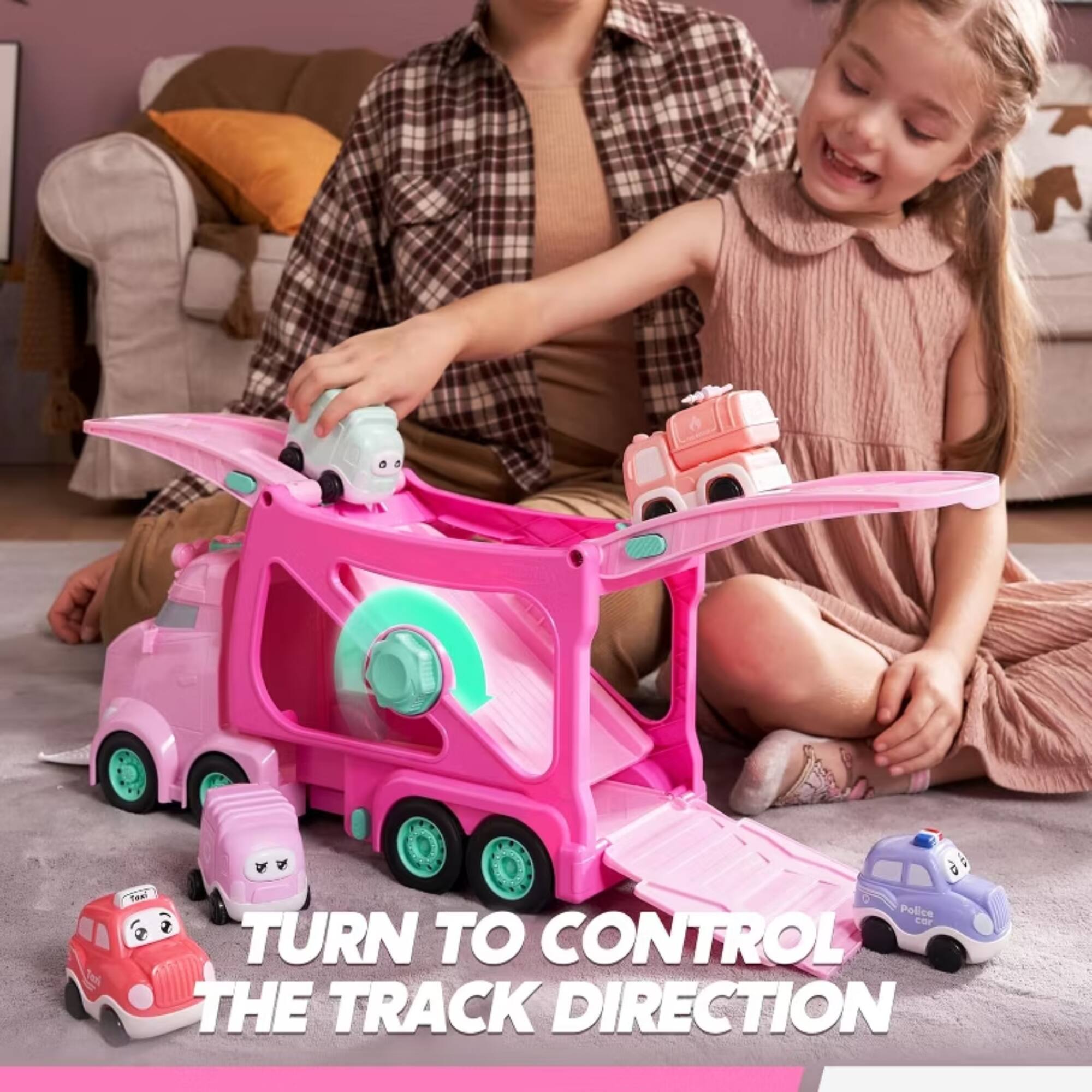 TURN TO CONTROL THE TRACK DIRECTION