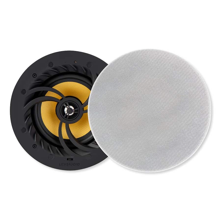 Lithe Audio All in one Wi Fi Ceiling Speaker (Pair) Black 06610 - Best Buy