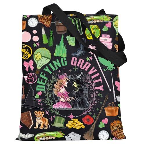 DORLUKFU - Witch Musical Tote Bag Witch Movie Fans Gift Theater Drama Shoulder Bag Witch Merch - Defying -T