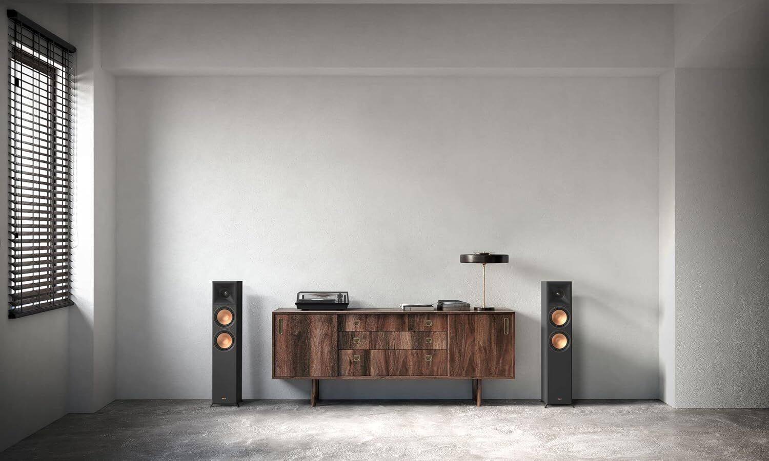 Alt View 2. Klipsch - Klipsch RP-6000 II 2.0 Dual Floorstanding Speaker Pair in Ebony - Black.