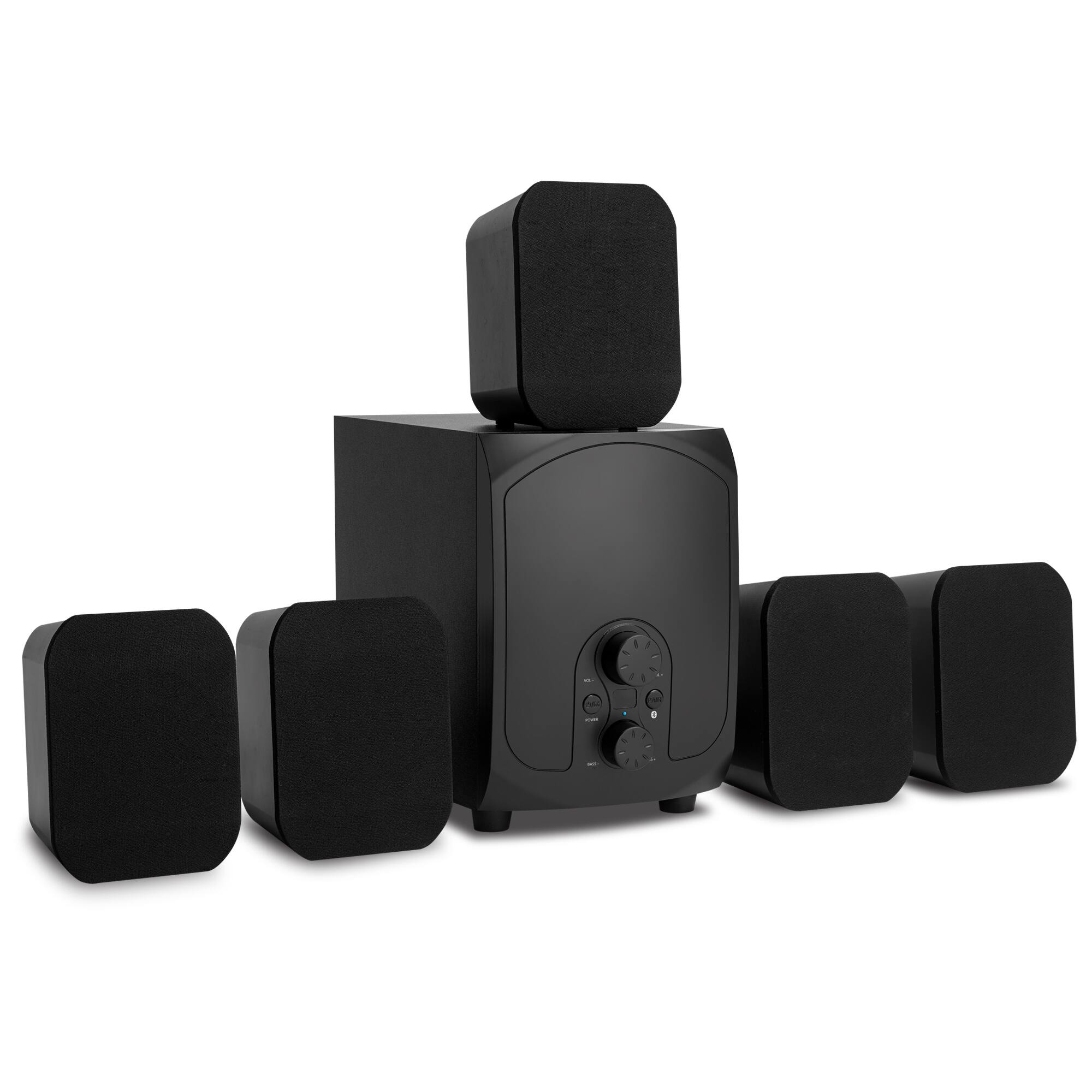 Angle. iLive - Bluetooth 5.1 Ch. Home Music System - Black.