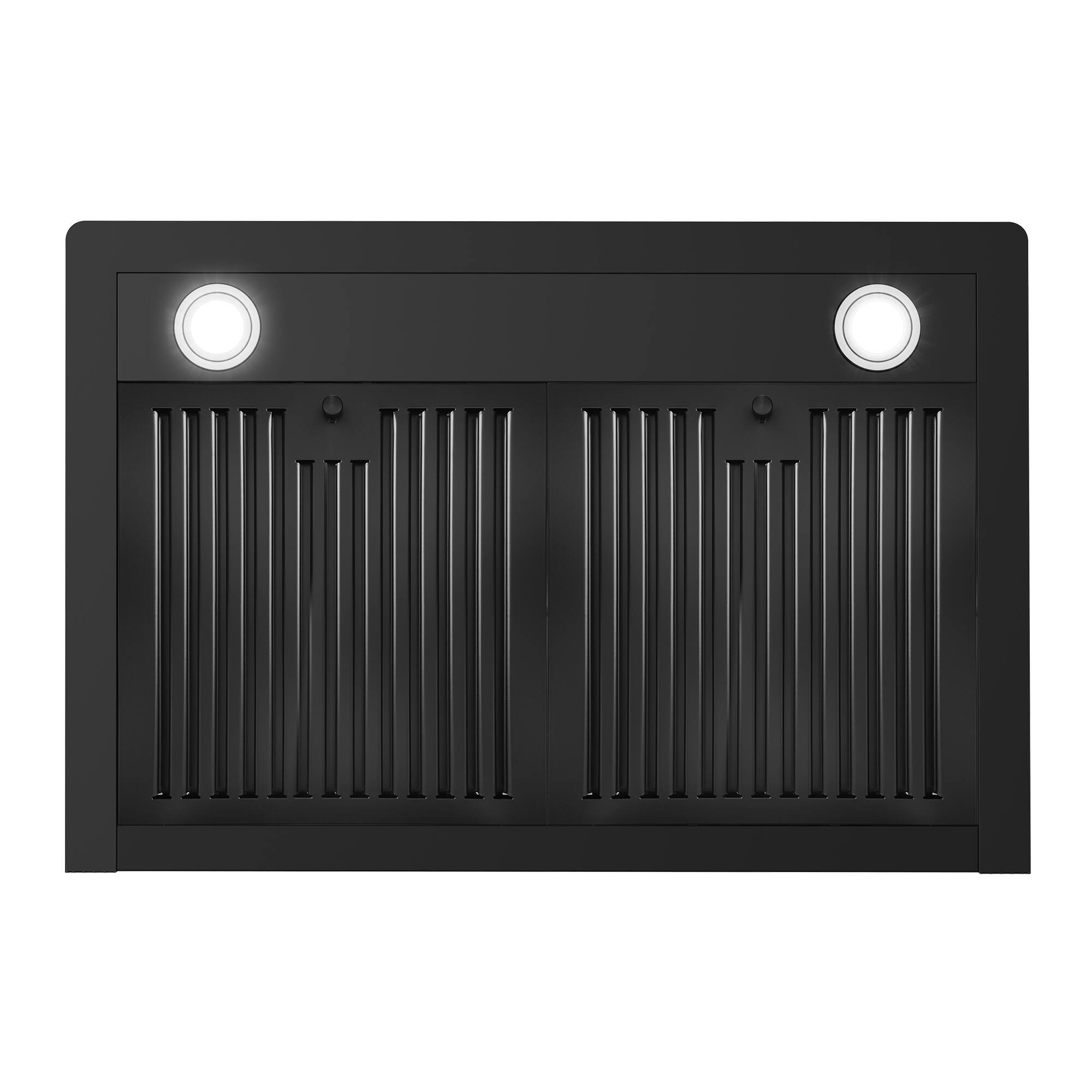 Alt View 7. COSMO - COS-63175S-BK 30 in. Vista Collection 380 CFM Ducted Wall Mount Range Hood, Touch Controls, LED Lights - Matte Black.