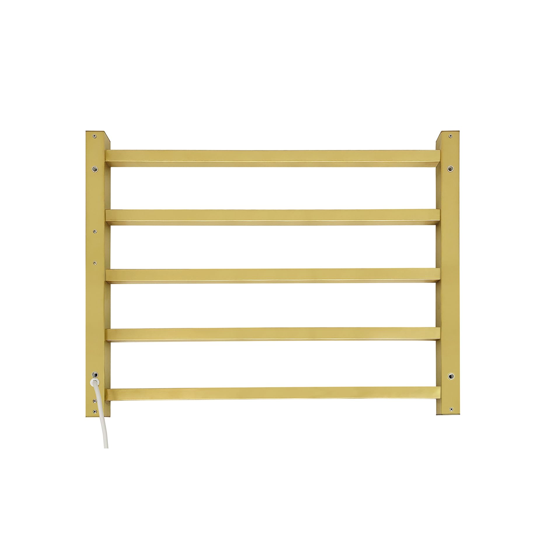 Alt View 3. JETRANSPORT - 5 Bars Luxury Towel Warmers Wall Mounted Heated Rack Warmer For Bathroom With Timer & Temperature - 5 Bars.