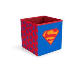 DC Universe - DC Comics Superman Logo Storage Bin Cube Organizer | 11 Inches - Red