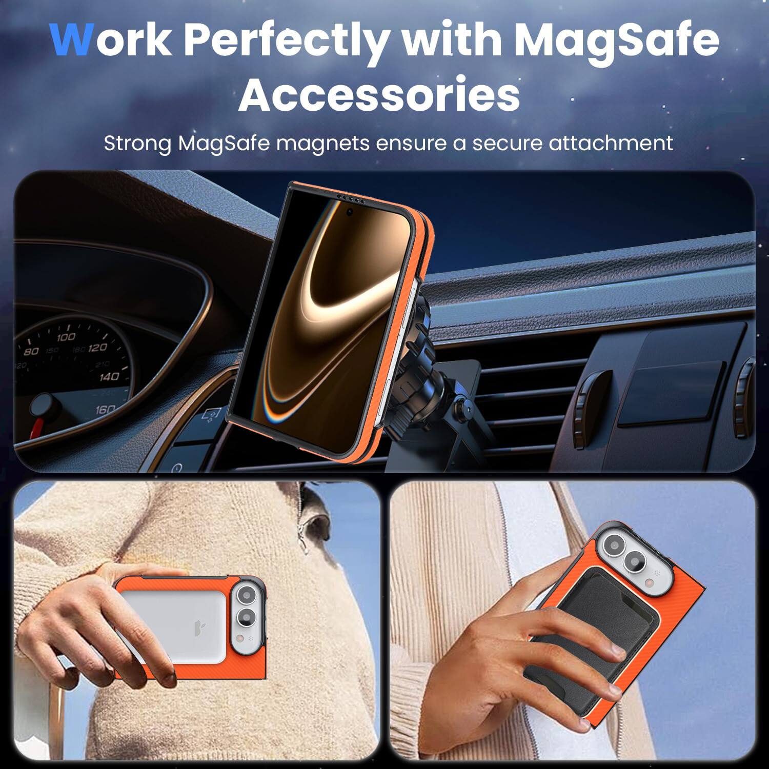 UUCOVER Magnetic Case for Apple iPhone Duo, Compatible with MagSafe ...